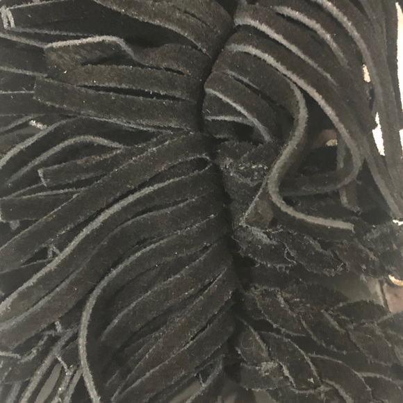 Jeffrey Campbell Black Fringe Gladiator Sandals 6 - Picture 8 of 8